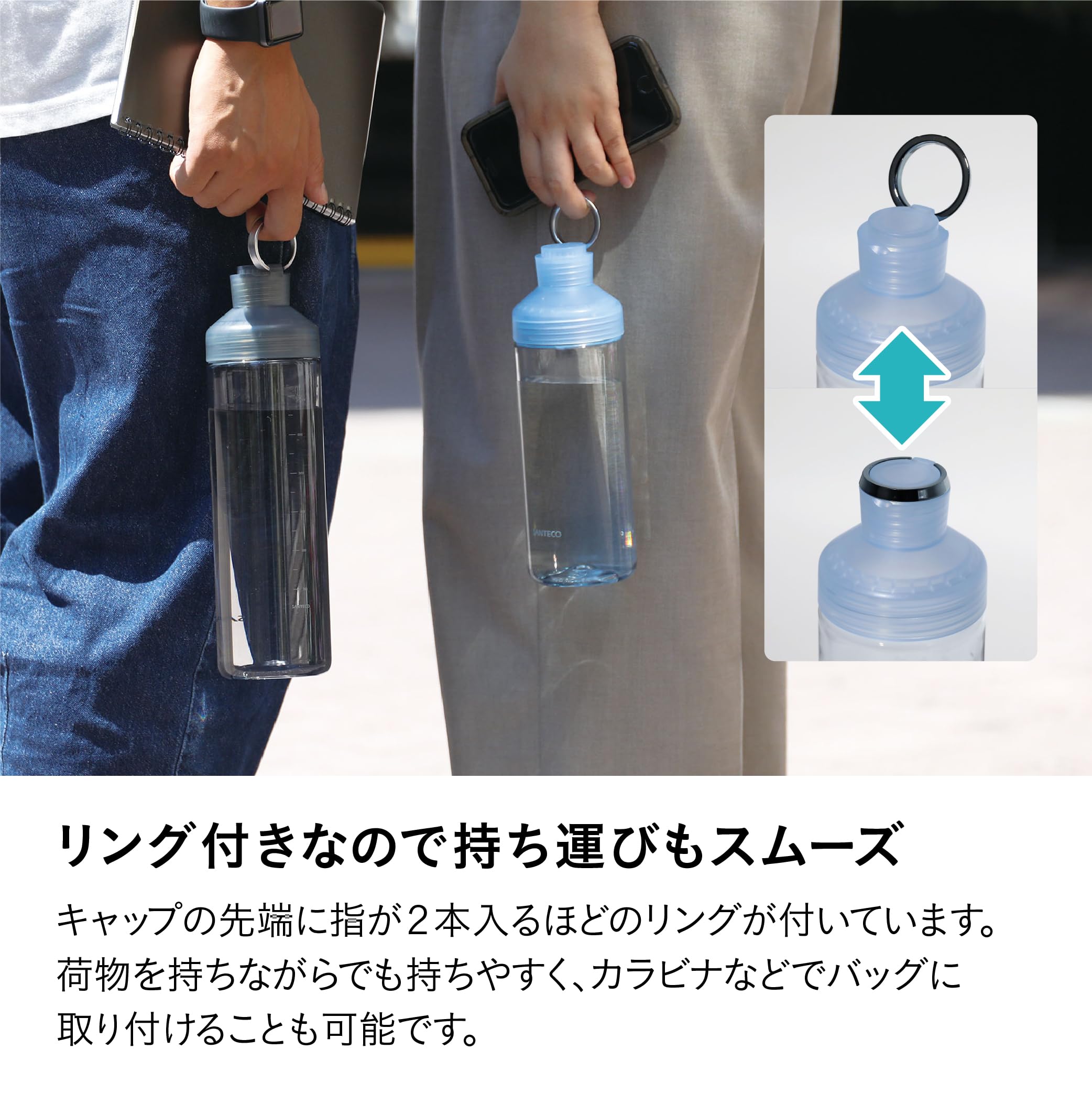 Amazon.co.jp: シービージャパン 水筒 直飲み 690ml ブルー 冷水/常温